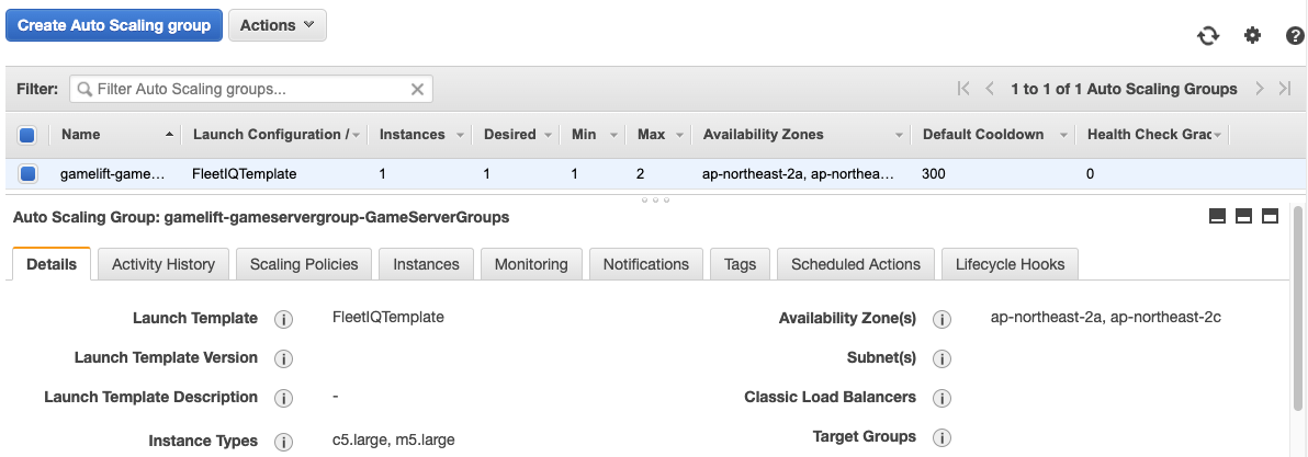 Creating Game Server Group :: Start Full Stack Game with GameLift